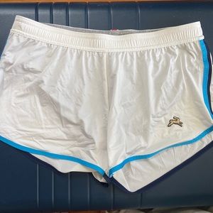 Tracksmith white session running shorts M